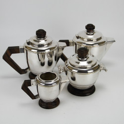 French Art Deco Silver Plated Tea or Coffee Set
