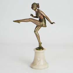 Josef Lorenzl Rare Art Deco Bronze Figure (c.1920)