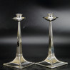 James Dixon & Son Arts and Crafts Silver Candlesticks