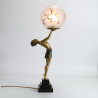 Art Deco Spelter Female Figural Lamp (c.1925)