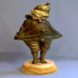 D.H. Chiparus Little Clown Bronze & Ivory Figure