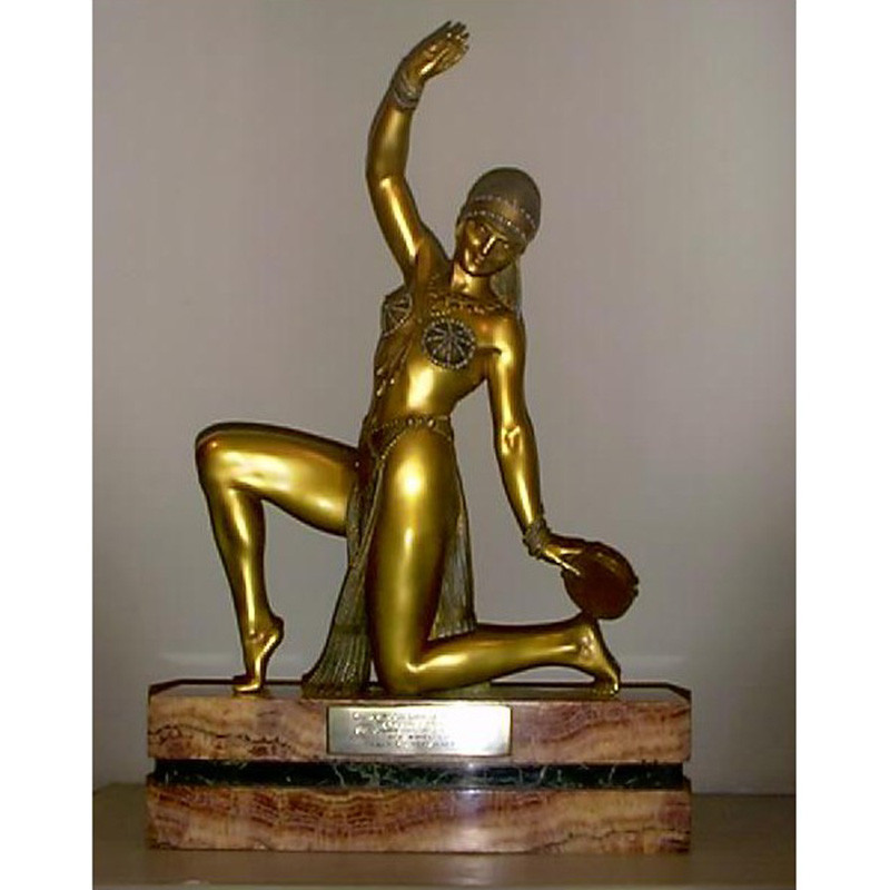 D H Chiparus Kashmiri Dancer Bronze. Circa 1925