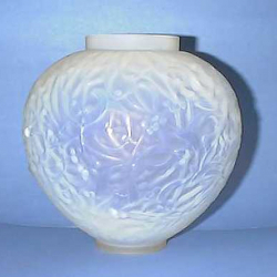 Lalique Mistletoe Glass Vase. Circa 1930