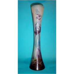 Galle Dragonfly Vase. Signed. Circa 1900