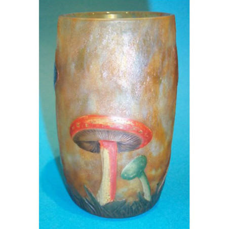 Rare Daum Mushroom Vase. Circa 1900