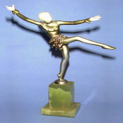 Josef Lorenzl Dancer Bronze & Ivory Figure
