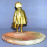 D.H. Chiparus Little School Girl Bronze & Ivory Figure