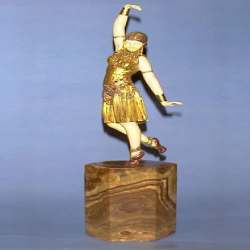 D H Chiparus Dancer of Lebanon Bronze & Ivory Figure