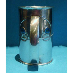 Archibald Knox for Liberty & Co Pewter and Enamel Tankard