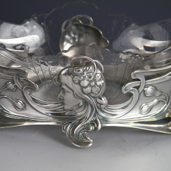 WMF Art Nouveau Silver Plated Flower Dish
