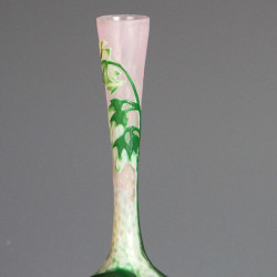 Daum Nancy Cameo and Martelé Art Nouveau Vase