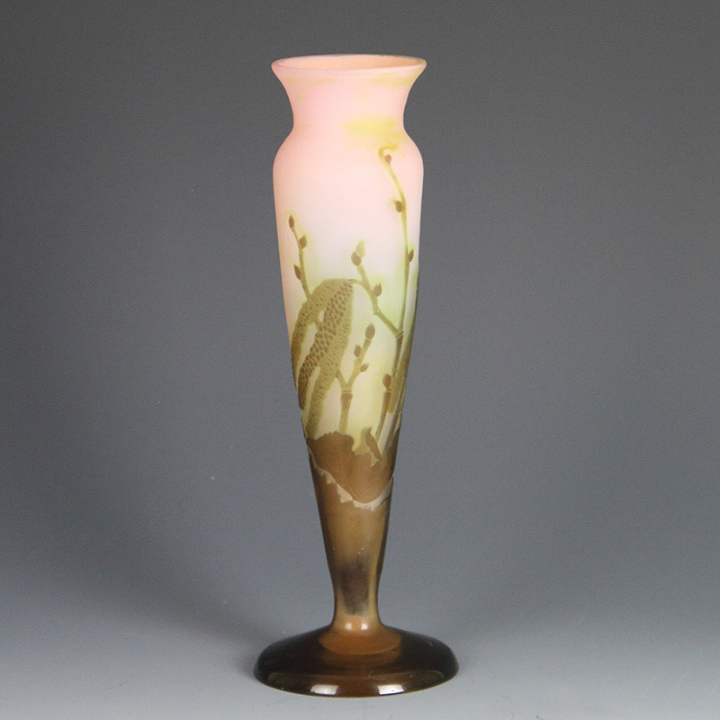 Emile Galle (French, 1846-1904) Cameo Glass Vase (c.1900)