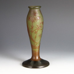 Emile Galle (French, 1846-1904) Art Nouveau Cameo Glass Vase (c.1900)
