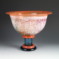 Kosta Boda by Kjell Engman Large Cancan Footed Bowl.
