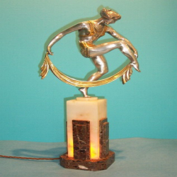 Pierre Laurel Bronze Figural Lamp
