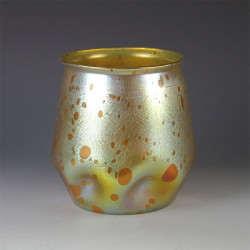 Johann Loetz Art Nouveau Astaera (Oil Spot) Iridescent Glass Vase