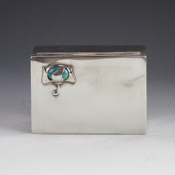 Arts and Crafts Pewter and Enamel Box by Connell & Co (c.1900)