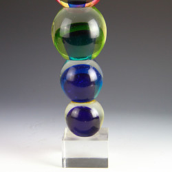 Glass Spheres Sculpture in the Style of Murano