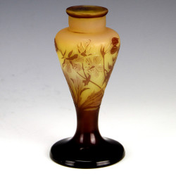 Emile Galle (French, 1846-1904) Cameo Glass Vase (c.1880)