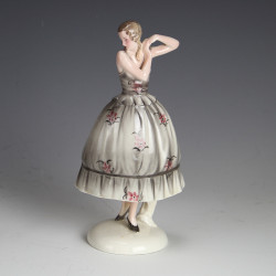 Goldscheider Signed Lorenzl Art Deco Dancer Figure (c.1932)