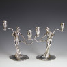 WMF Pair of Art Nouveau Silver Plated Candelabra (c.1906)