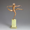 Josef Loernzl Art Deco Bronze Scarf Dancer