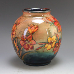 William Morrcroft Flambe Freesia Design Vase