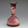 Emile Galle (French 1846-1904) Art Nouveau Orchid Cameo Glass Vase