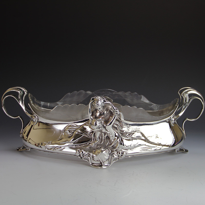 WMF Art Nouveau Silver Plated Flower Dish (c.1906)