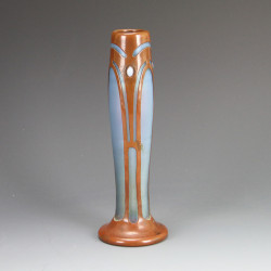 Pair of Secessionist Iridescent Glass Vases