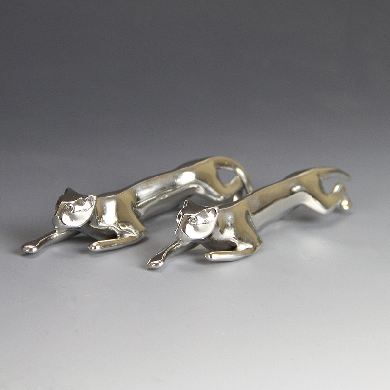 Pair of Kayserzinn Pewter Knife Rests (c.1900)