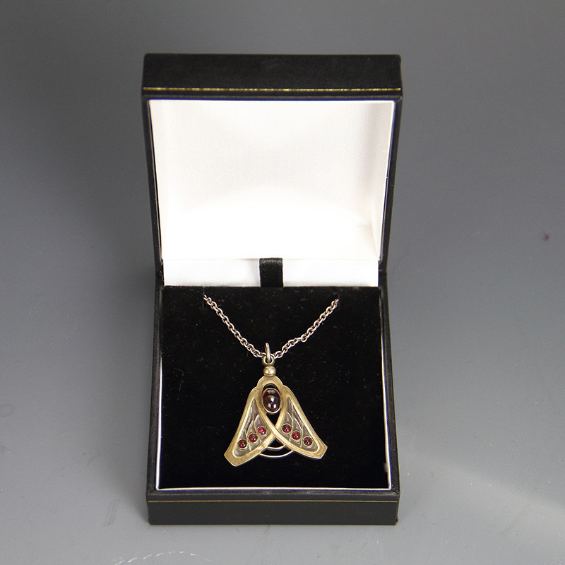 Heinrich Levinger Jugendstil / Art Nouveau 800 Silver Gilt Pendant (c.1900)