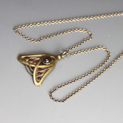 Heinrich Levinger Jugendstil / Art Nouveau 900 Silver Gilt Pendant