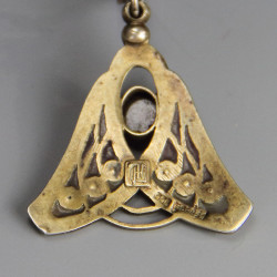 Heinrich Levinger Jugendstil / Art Nouveau 900 Silver Gilt Pendant