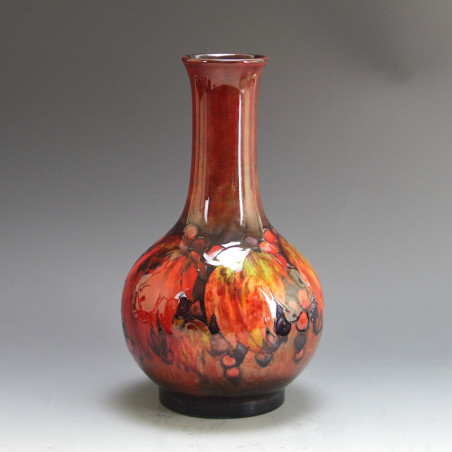 William Moorcroft (1872-1945 ) Large Flambe Leaf and Berries Vase (c.1930) William Moorcroft (1872-1945 ) Large Flambe Leaf and Berries Vase (c.1930)