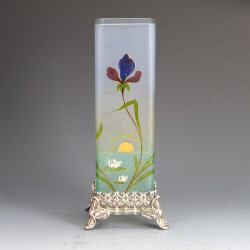 WMF Art Nouveau Vase with Legras Mont Joy Glass Liner