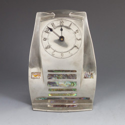 Archibald Knox for Liberty & Co Pewter and Abelone Clock