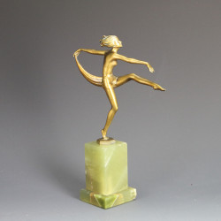 Josef Lorenzl Art Deco Bronze Scarf Dancer