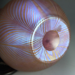Johann Loetz Art Nouveau Phänomen Genre Iridescent Feathered Glass Vase