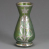 Johann Loetz Art Nouveau Papillion Vase with Silver Overlay (c.1900)