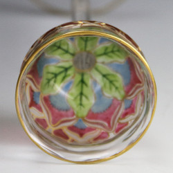 Fritz Heckert Art Nouveau Enamelled and Gilded Liqueur Glass