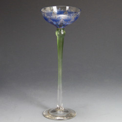 Fritz Heckert Art Nouveau Enamelled and Gilded Liqueur Glass (c.1890)