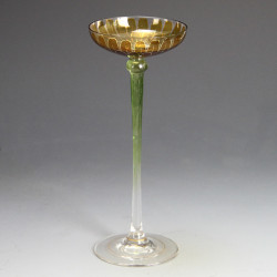 Fritz Heckert Art Nouveau Enamelled and Gilded Liqueur Glass (c.1890)