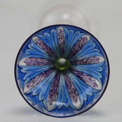 Fritz Heckert Art Nouveau Enamelled and Gilded Liqueur Glass