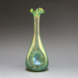 Johann Loetz Art Nouveau Silver Overlay Vase