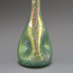 Johann Loetz Art Nouveau Silver Overlay Vase