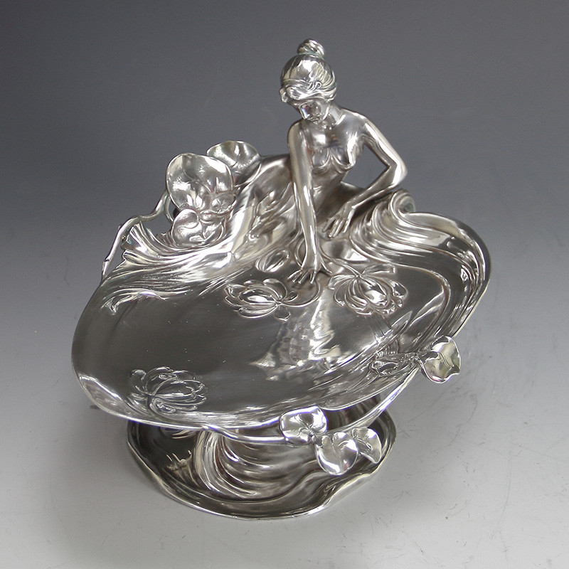 WMF Art Nouveau Silver Plated Card Tray (c.1906)