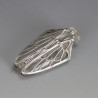 Art Nouveau French Silver Mounted Glass 'Cicada' Perfume Flask