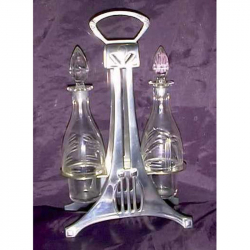 WMF Pewter and Glass Oil and Vinegar Set