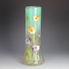 Mont Joye Legras Art Nouveau Enameled Glass Vases